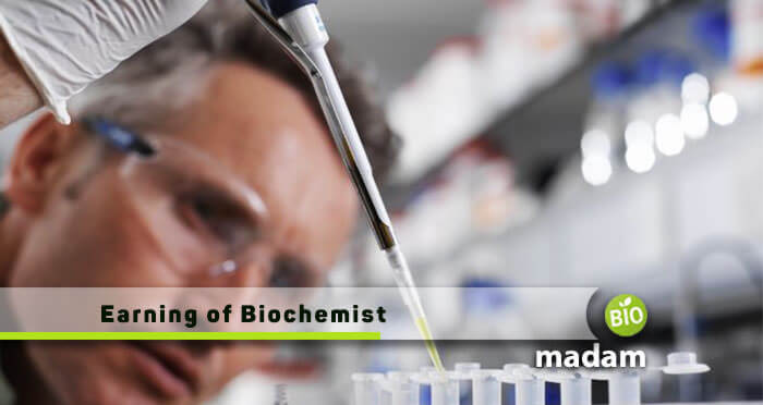 Earning of Biochemist