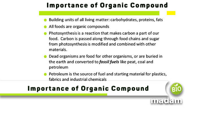 Importance Of Organic Compound